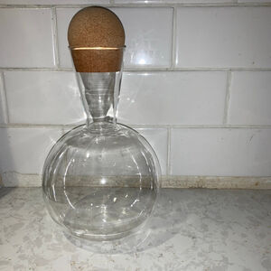 Bodum Clear Glass carafe with Cork Stopper One Size